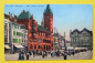 Preview: Postcard Basel / Town Hall / 1925 / Marketplace – Market Stalls – Stores – Cafe